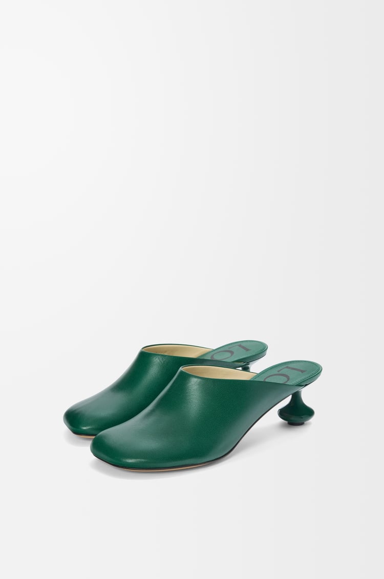 LOEWE Toy mule in goatskin Forest Green