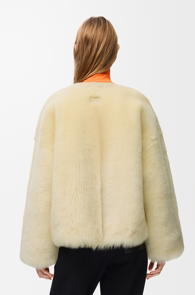 LOEWE Cárdigan en lana de oveja Amarillo Claro