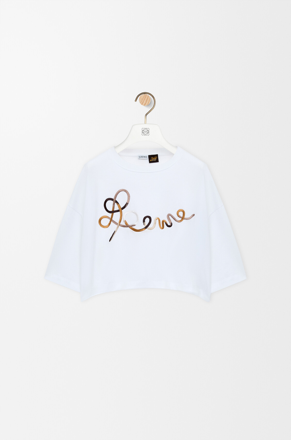 クロップドフィット Tシャツ（コットン） ホワイト - ロエベ 日本 公式 