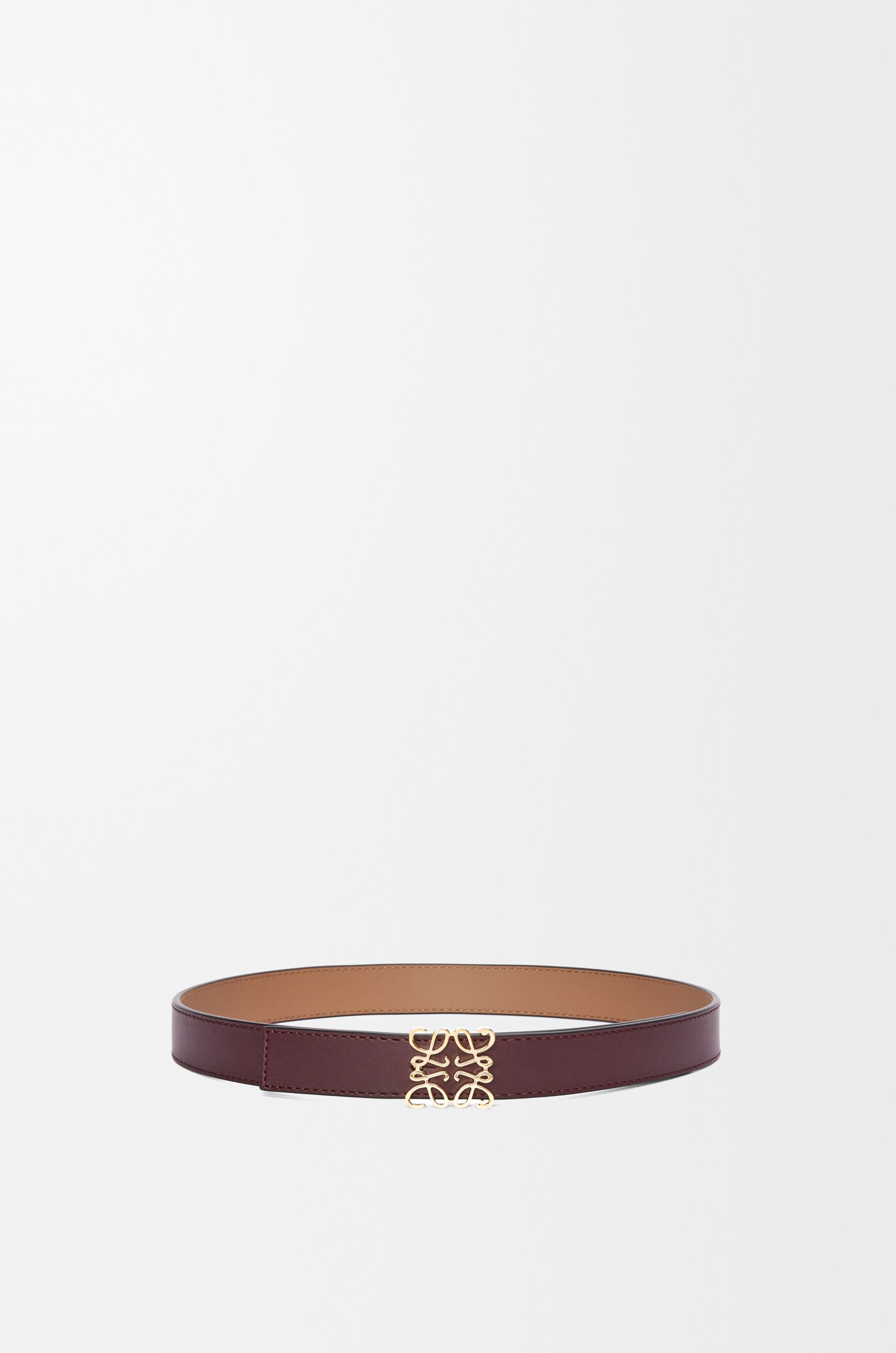 Reversible Anagram belt in smooth calfskin Red - LOEWE
