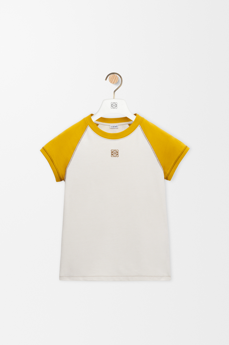 LOEWE Small fit T-shirt in cotton blend Mustard/Bronze