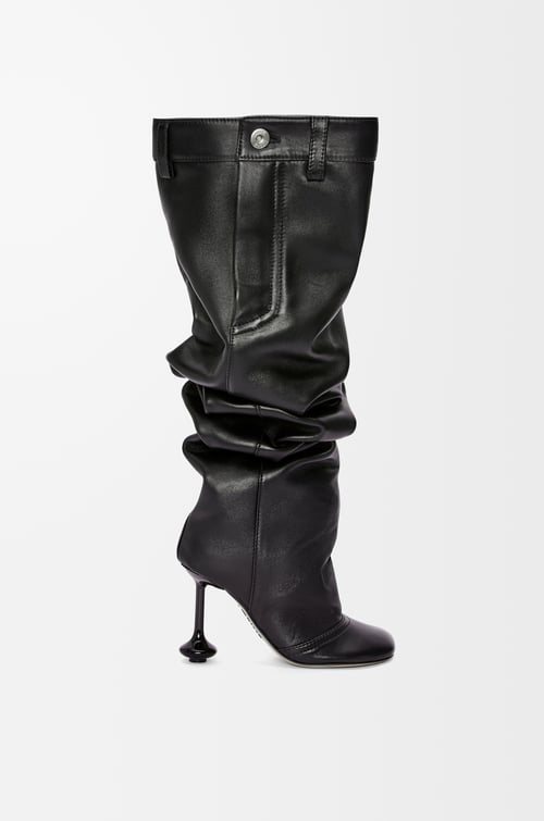 LOEWE Toy over the knee boot in nappa lambskin Black plp_rd