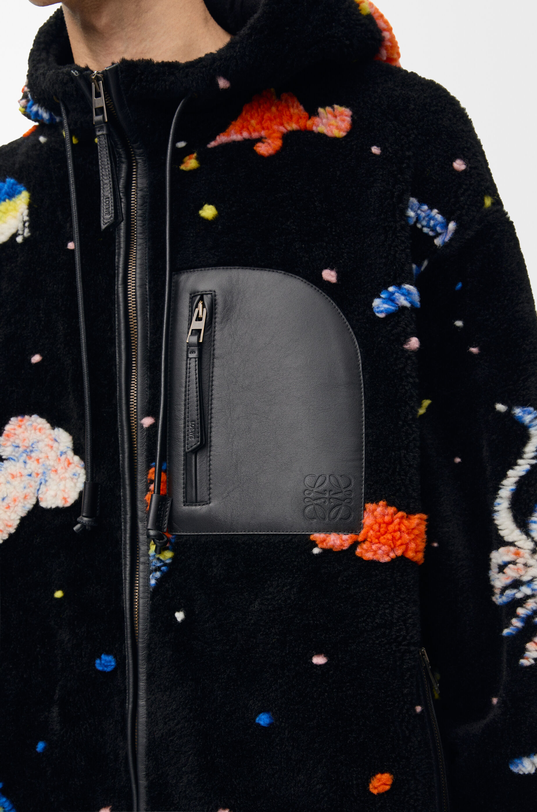 新しいブランド フーデッド ジャケット（テクニカルフリース） ブラック - LOEWE ジャケット・アウター