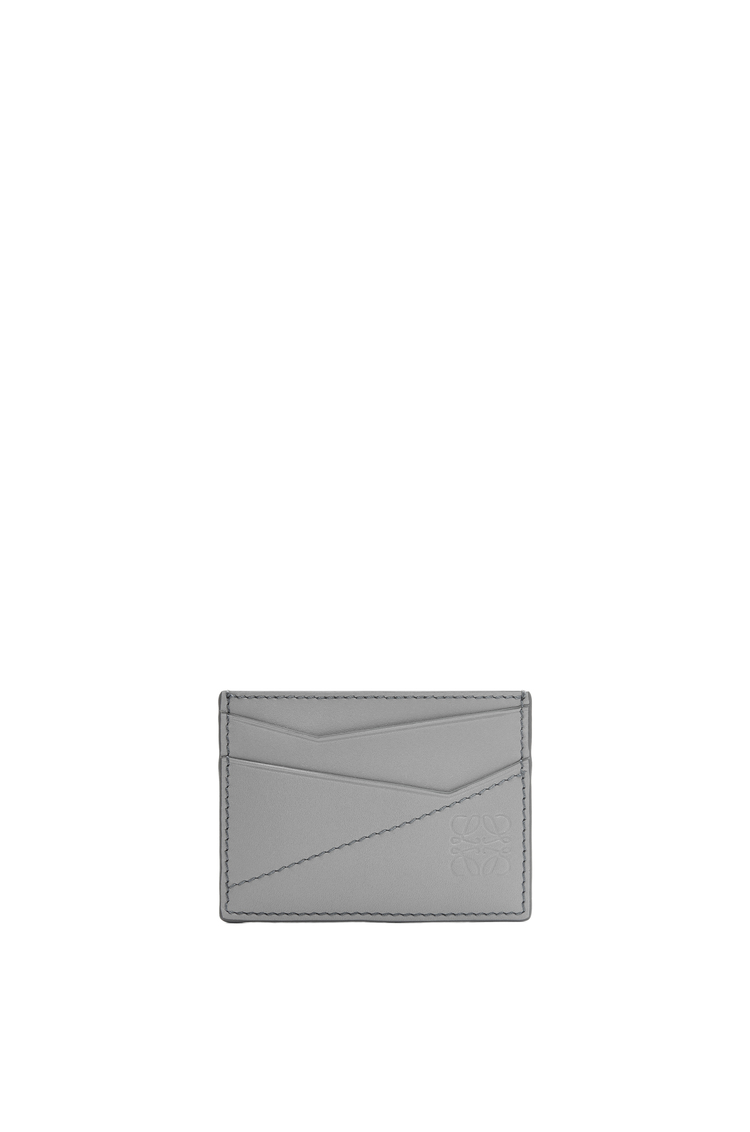 LOEWE パズル ステッチ プレーン カードホルダー (スムースカーフ) アスファルトグレー