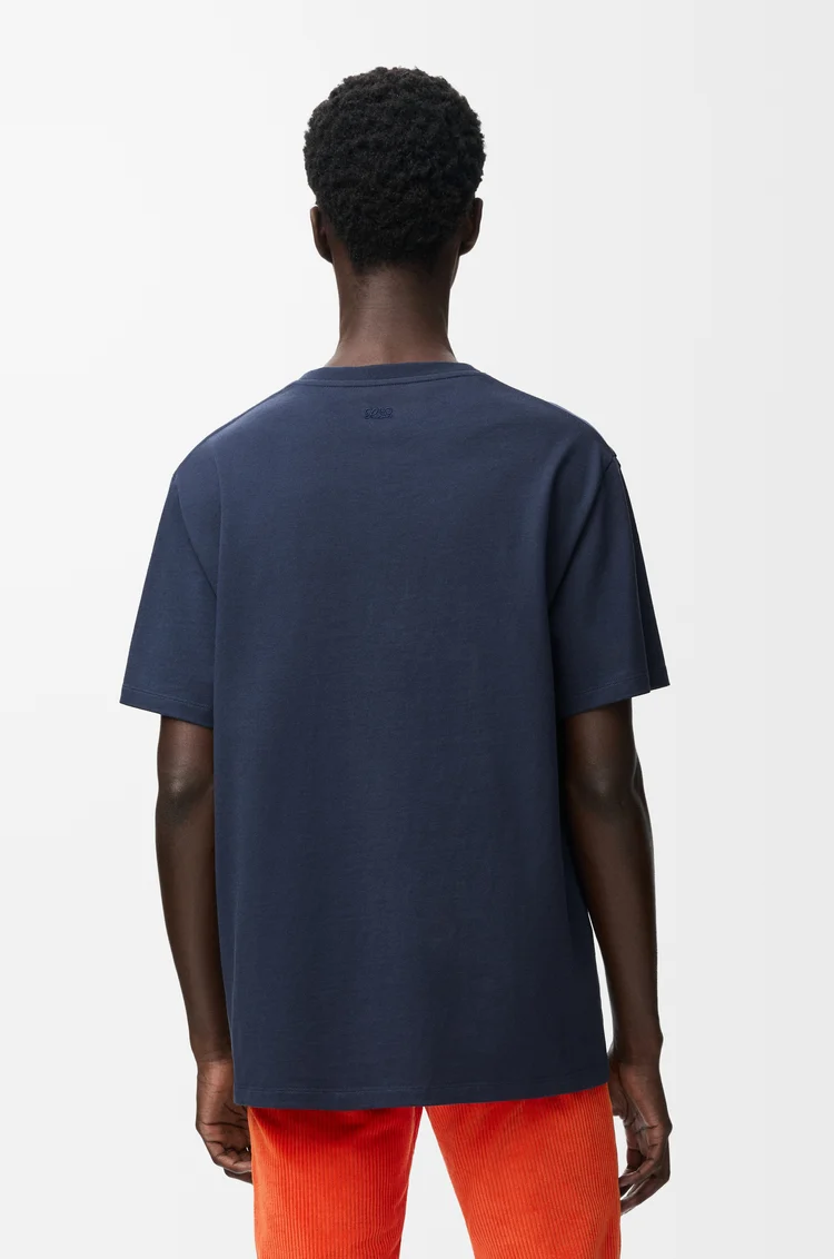 LOEWE Relaxed fit T-shirt in cotton Navy Blue