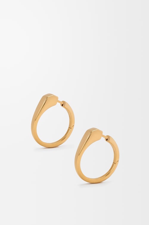 LOEWE Pendientes Stirrup en plata de ley Dorado