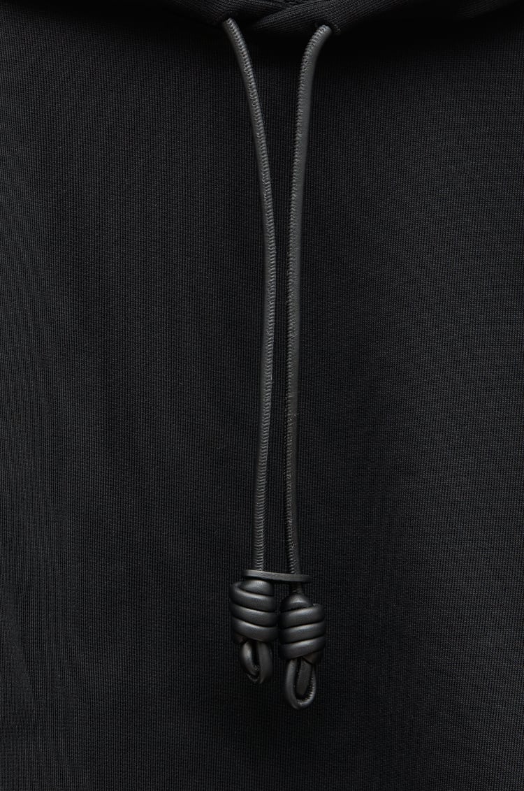 LOEWE Sudadera con capucha de corte holgado en algodón Negro
