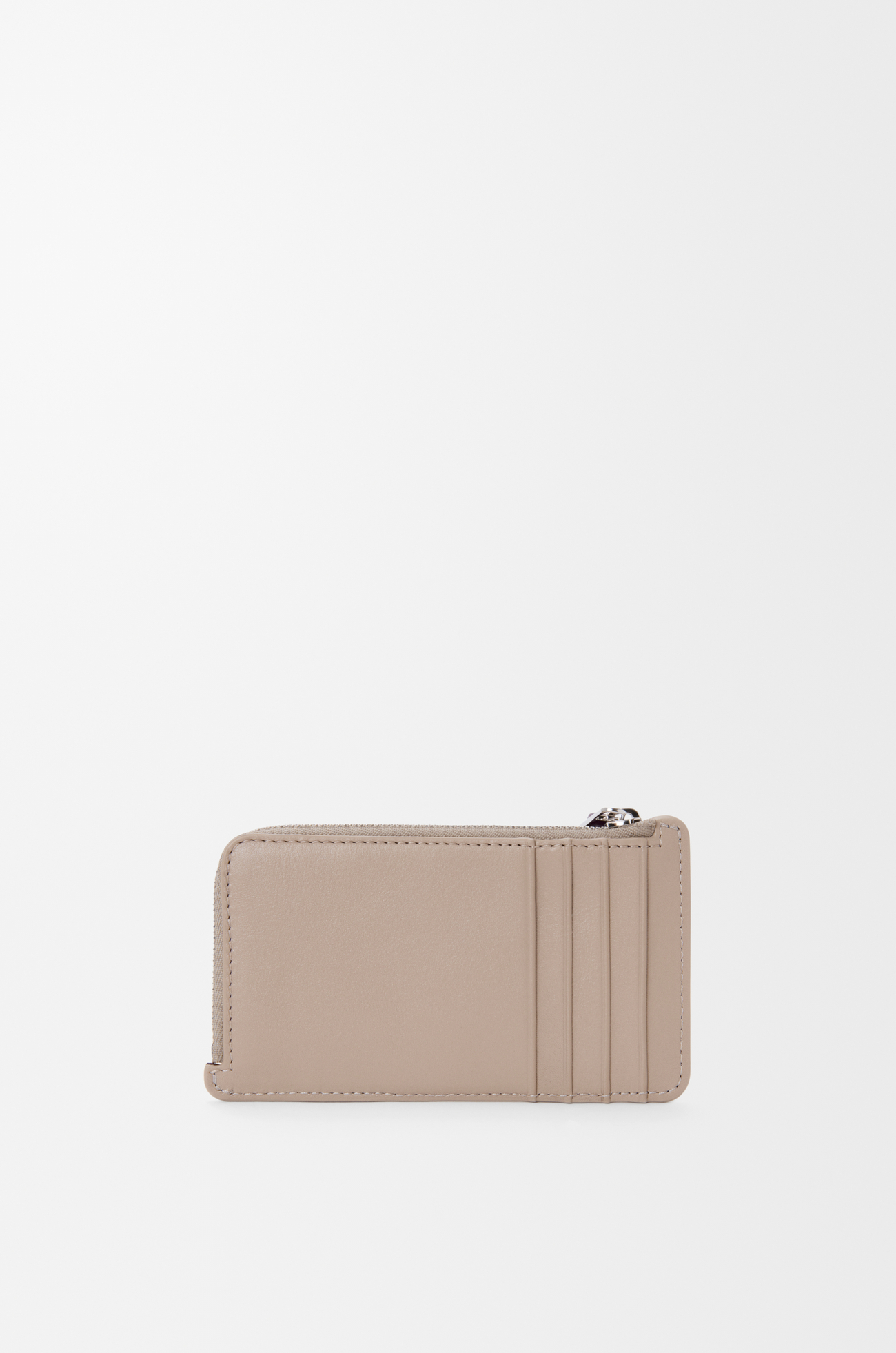 LOEWE Tarjetero-monedero Knot en piel napa de ternera Arcilla/Ciruela