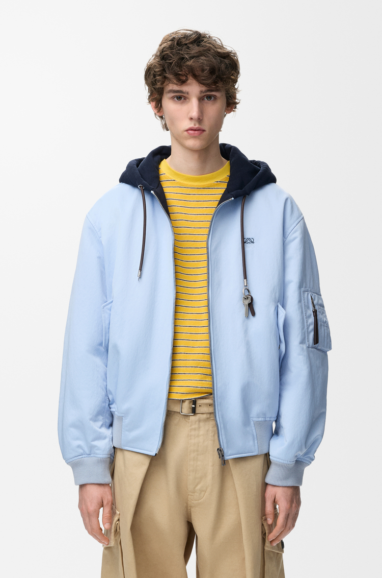 LOEWE Bomber en tissu technique Bleu
