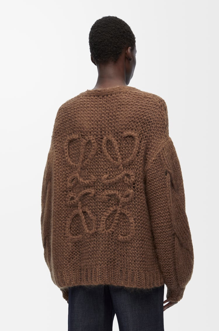LOEWE アナグラム カーディガン（モヘア） ブラウン