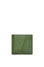 LOEWE Puzzle bifold coin wallet in classic calfskin Hunter Green
