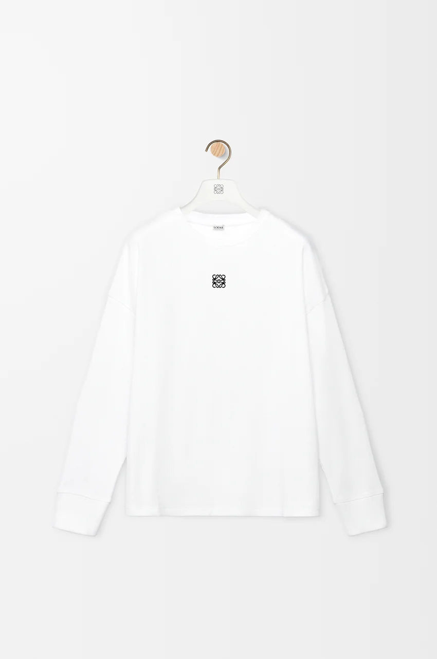 Oversized fit long sleeve T-shirt in cotton
