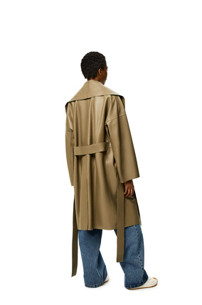 LOEWE Belted coat in nappa Laurel Green plp_rd