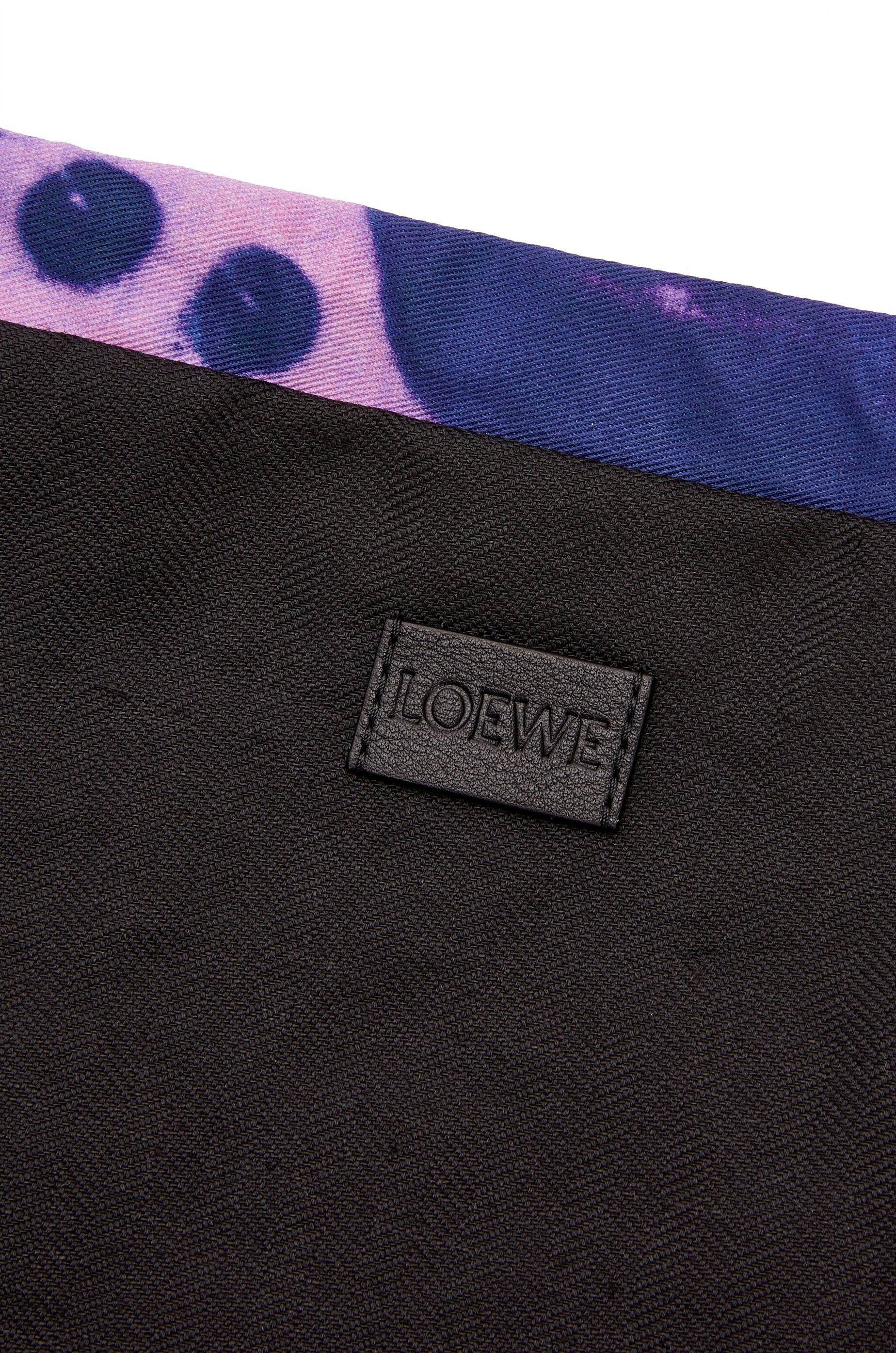 ドローストリングポーチ スモール（キャンバス） ピンク/ブルー LOEWE