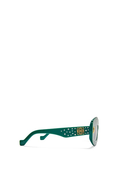 LOEWE Smooth Pavé Screen sunglasses in acetate 綠色 plp_rd