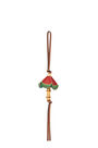 LOEWE Umbrella watermelon charm in calfskin and brass Red pdp_rd