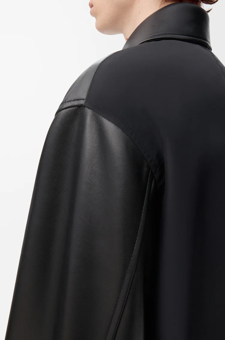 LOEWE Chaqueta Workwear en piel napa de cordero Negro