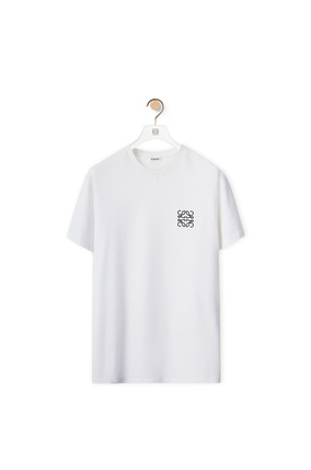 LOEWE Camiseta en algodón con anagrama Blanco plp_rd