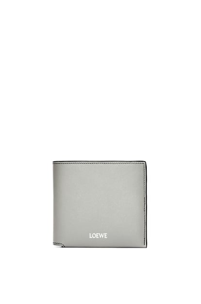 LOEWE Bifold wallet in shiny nappa calfskin Pearl Grey/Dark Grey plp_rd