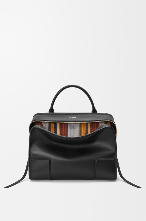LOEWE Grand sac Skived Amazona 180 en cuir de veau souple Multicolore/Noir