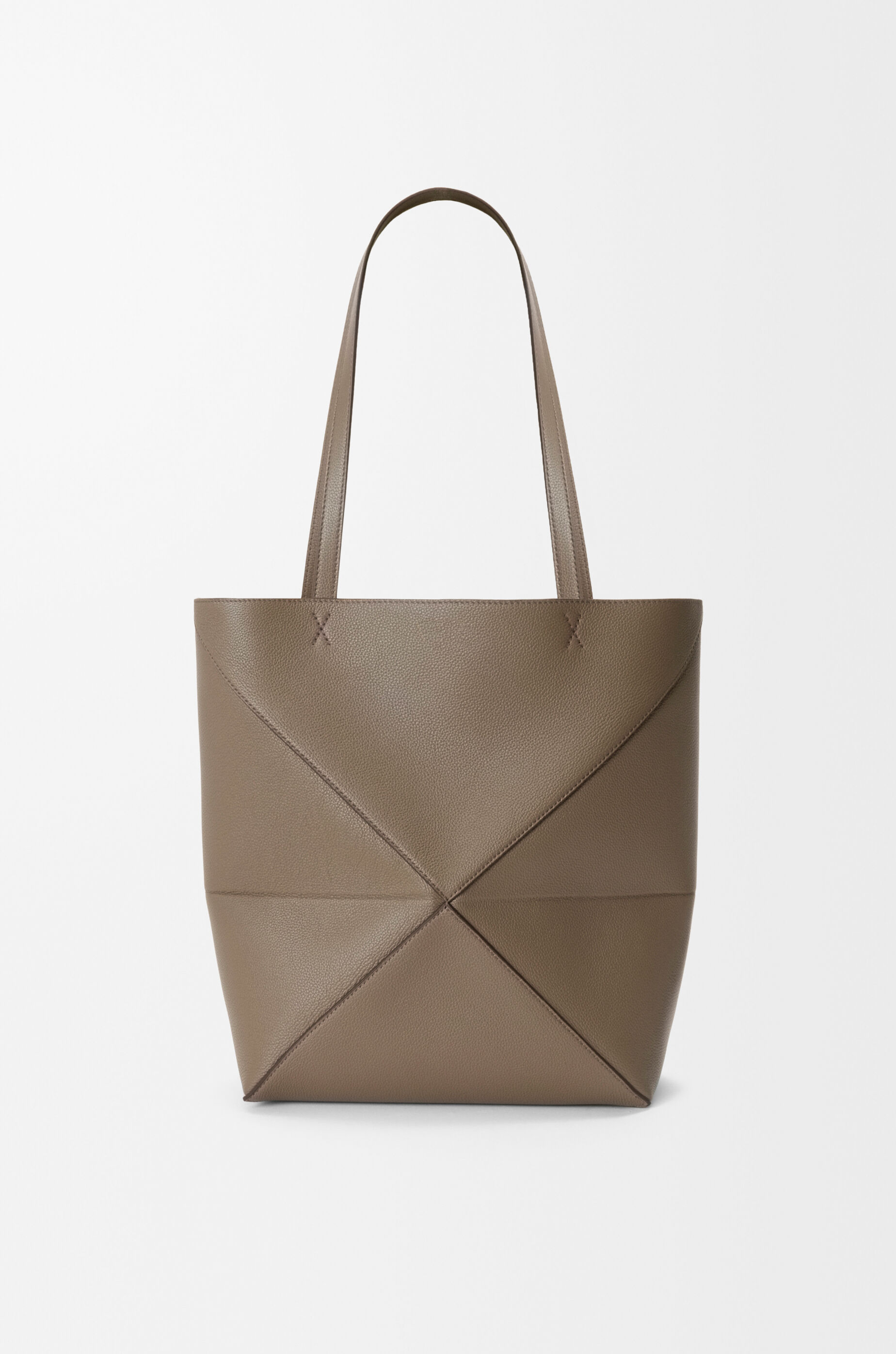 パズルフォルド トート ミディアム（ソフトグレインカーフ） ブラウン