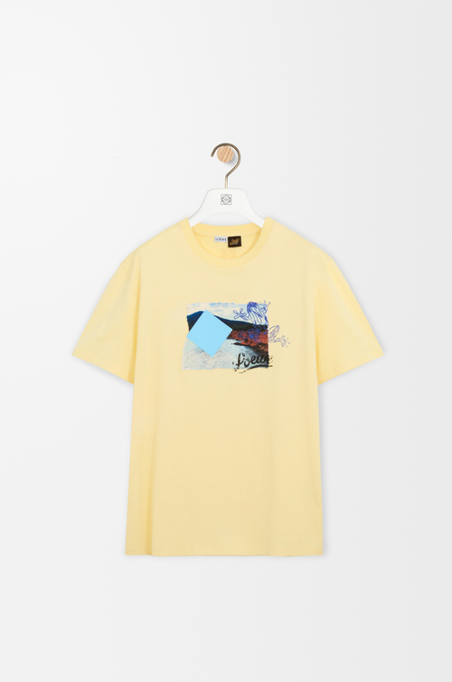 LOEWE Relaxed fit T-shirt in technical cotton Yellow