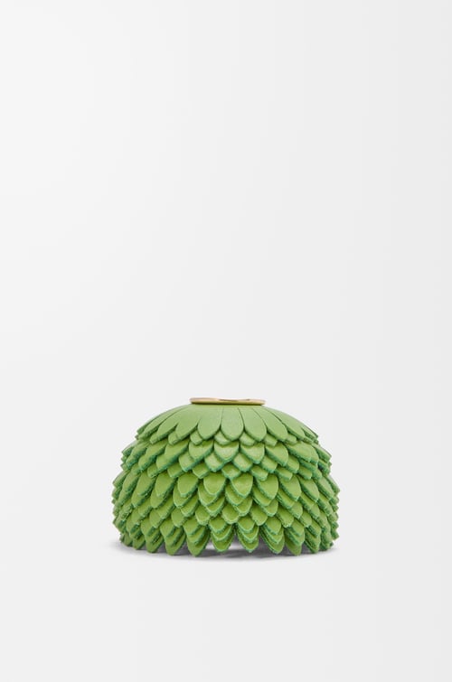 LOEWE 经典牛皮革花卉骰子 青苹果色