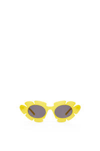 LOEWE 尼龍花卉太陽鏡 螢光黃