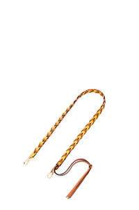 LOEWE Braided thin strap in classic calfskin Mandarin/Coral Reef pdp_rd