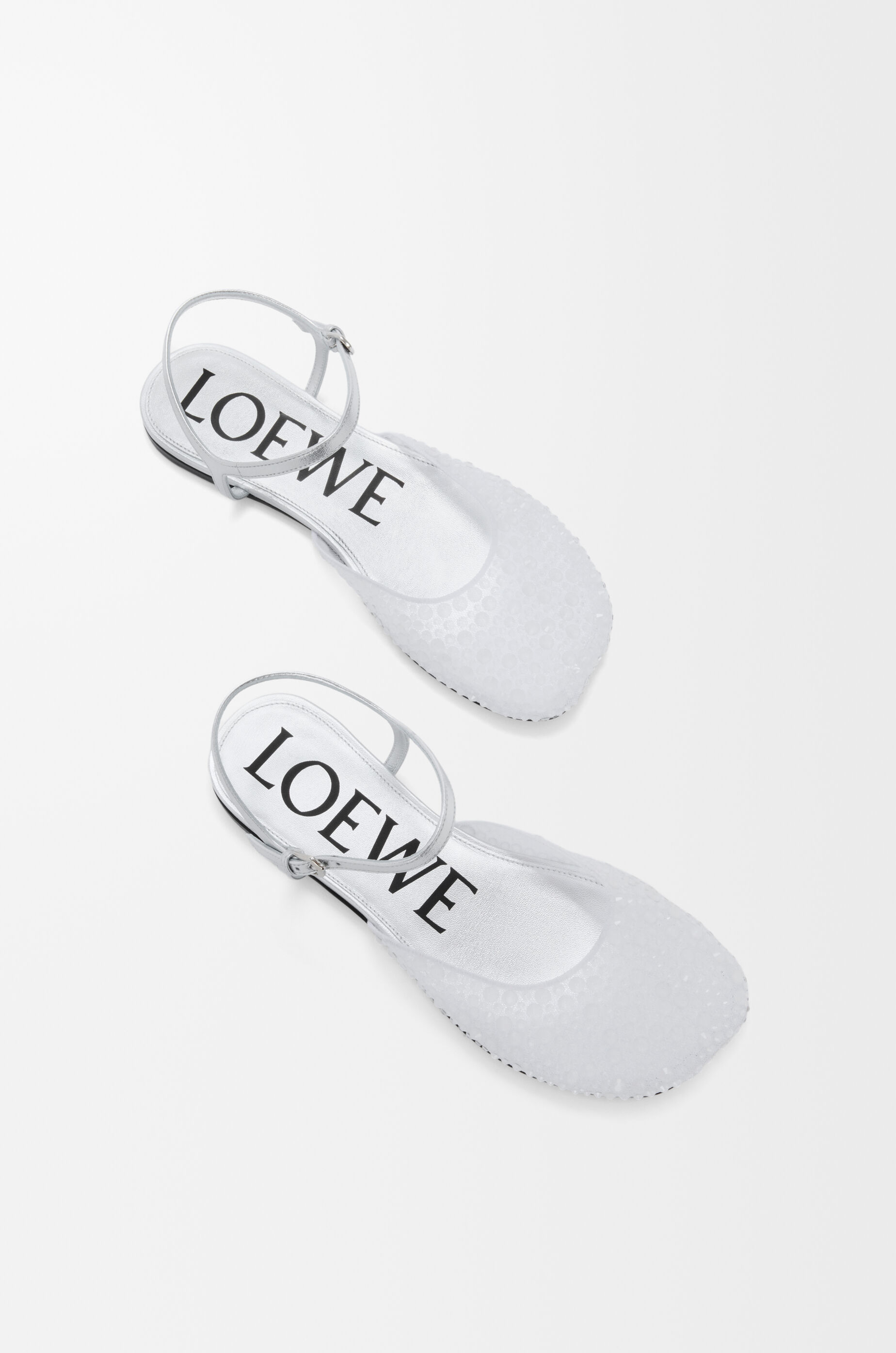 トイ アンクルストラップ バレリーナ（エンベリッシュドメッシュ