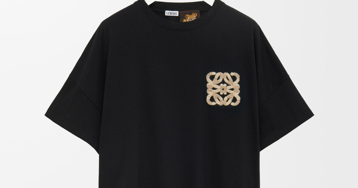 ボクシーフィット Tシャツ（コットン） ブラック - LOEWE