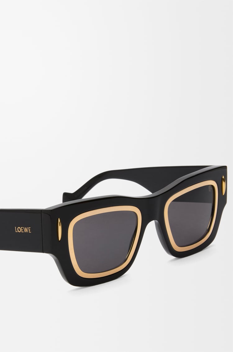 LOEWE シネマ フレーム サングラス ブラックゴールド