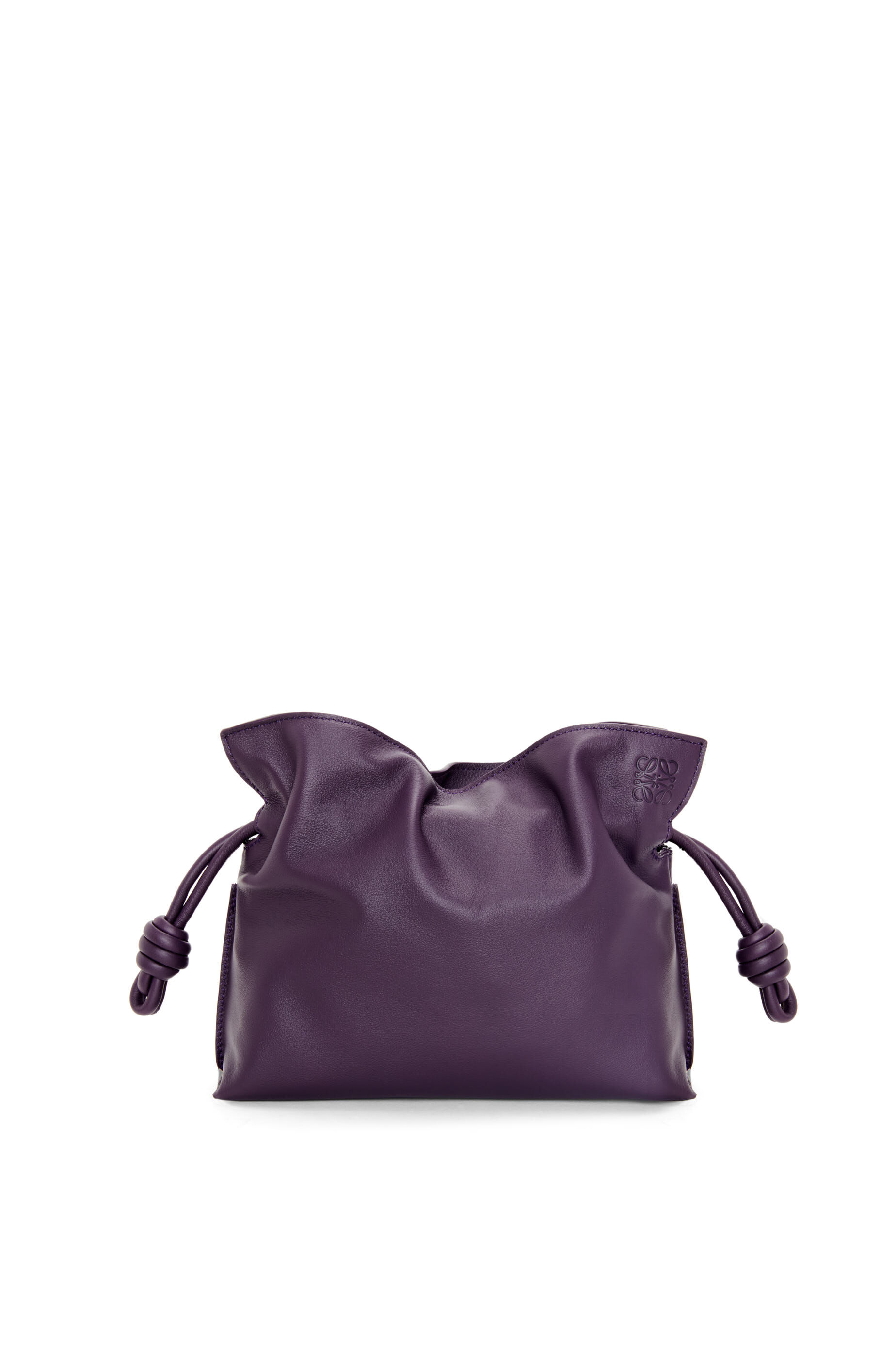 Mini Flamenco clutch in nappa calfskin Black LOEWE