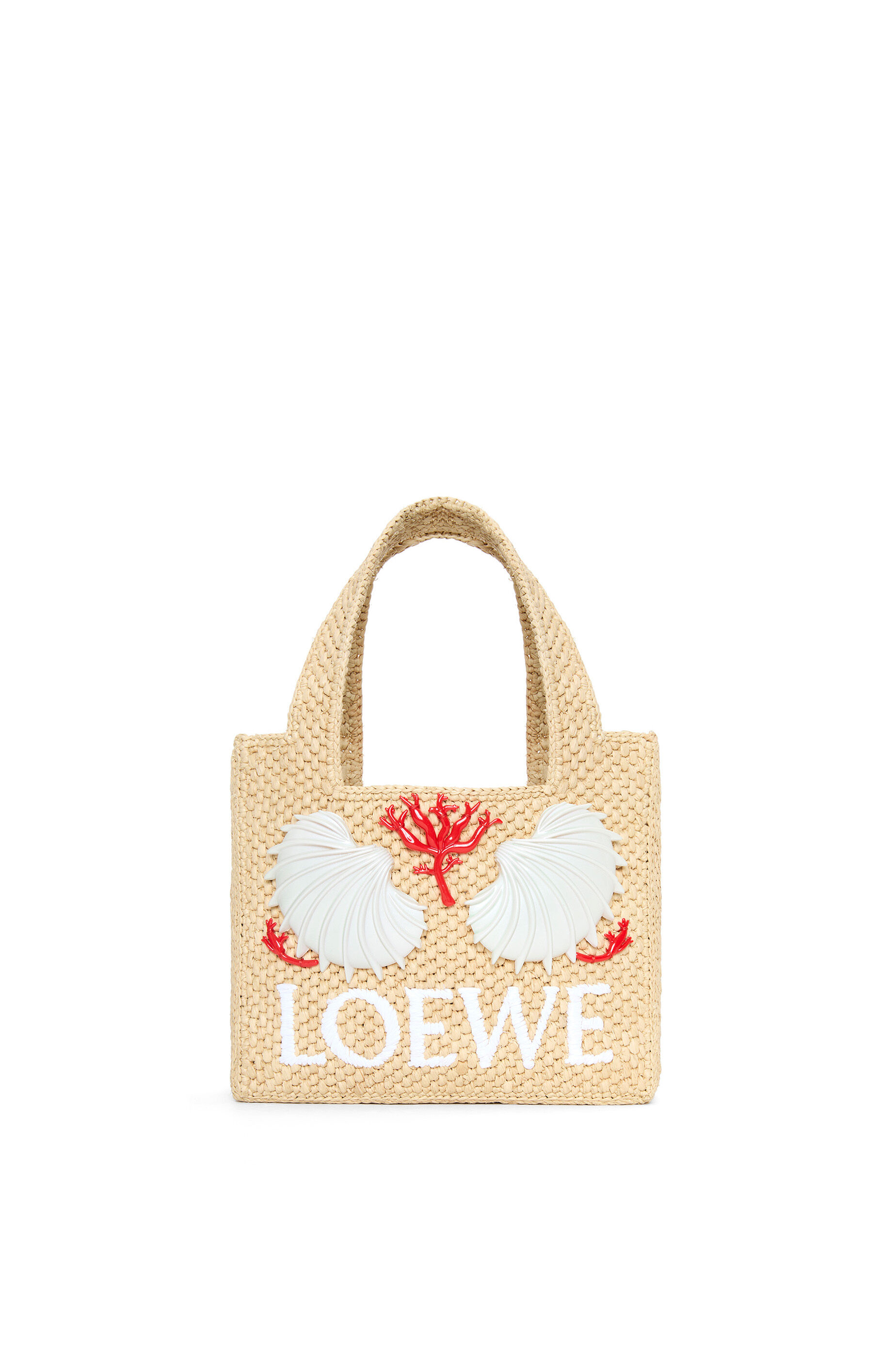 ロエベフォント トート スモール（ラフィア） オークル - LOEWE