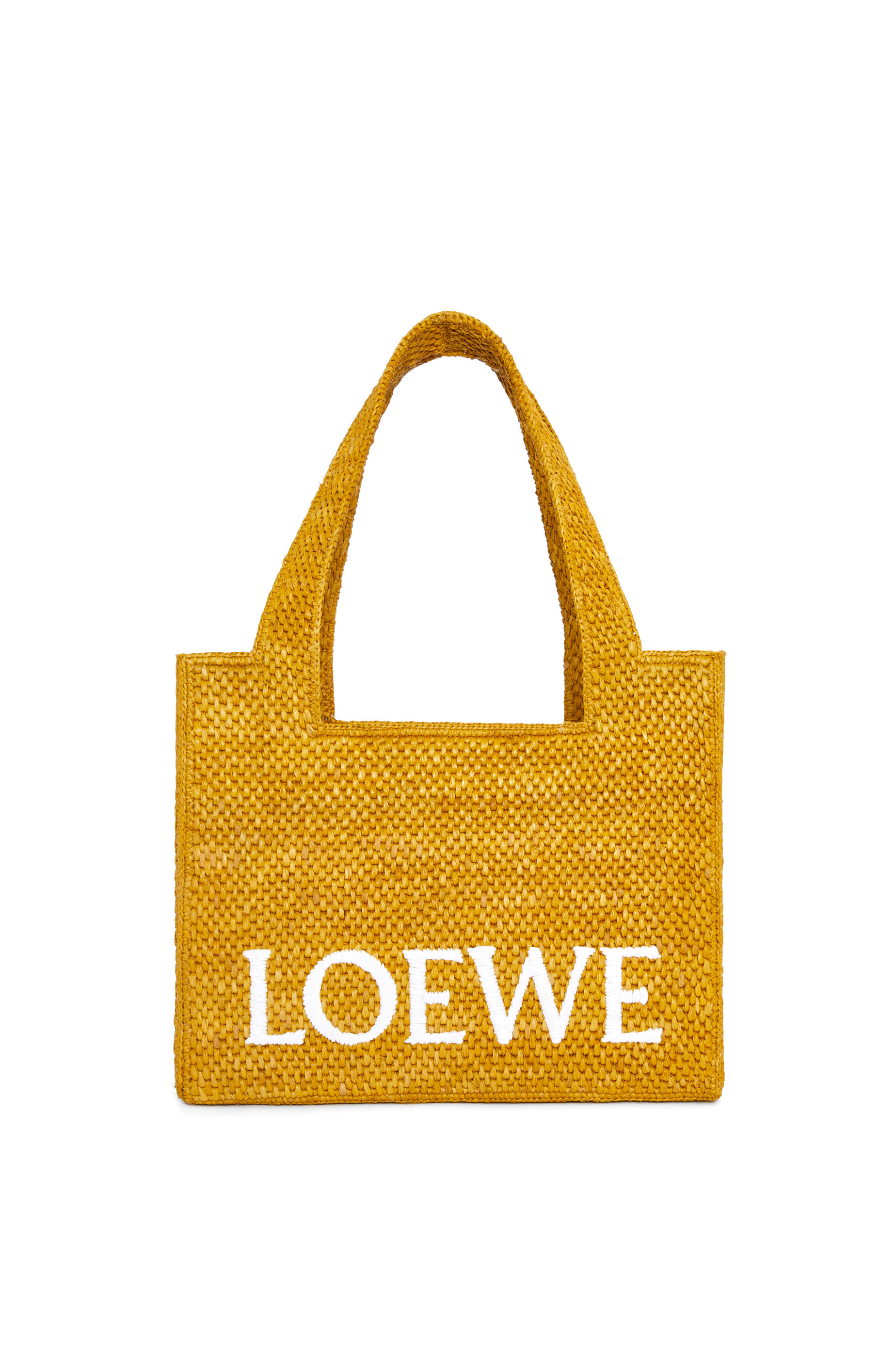 ロエベフォント トート スモール（ラフィア） オークル - LOEWE