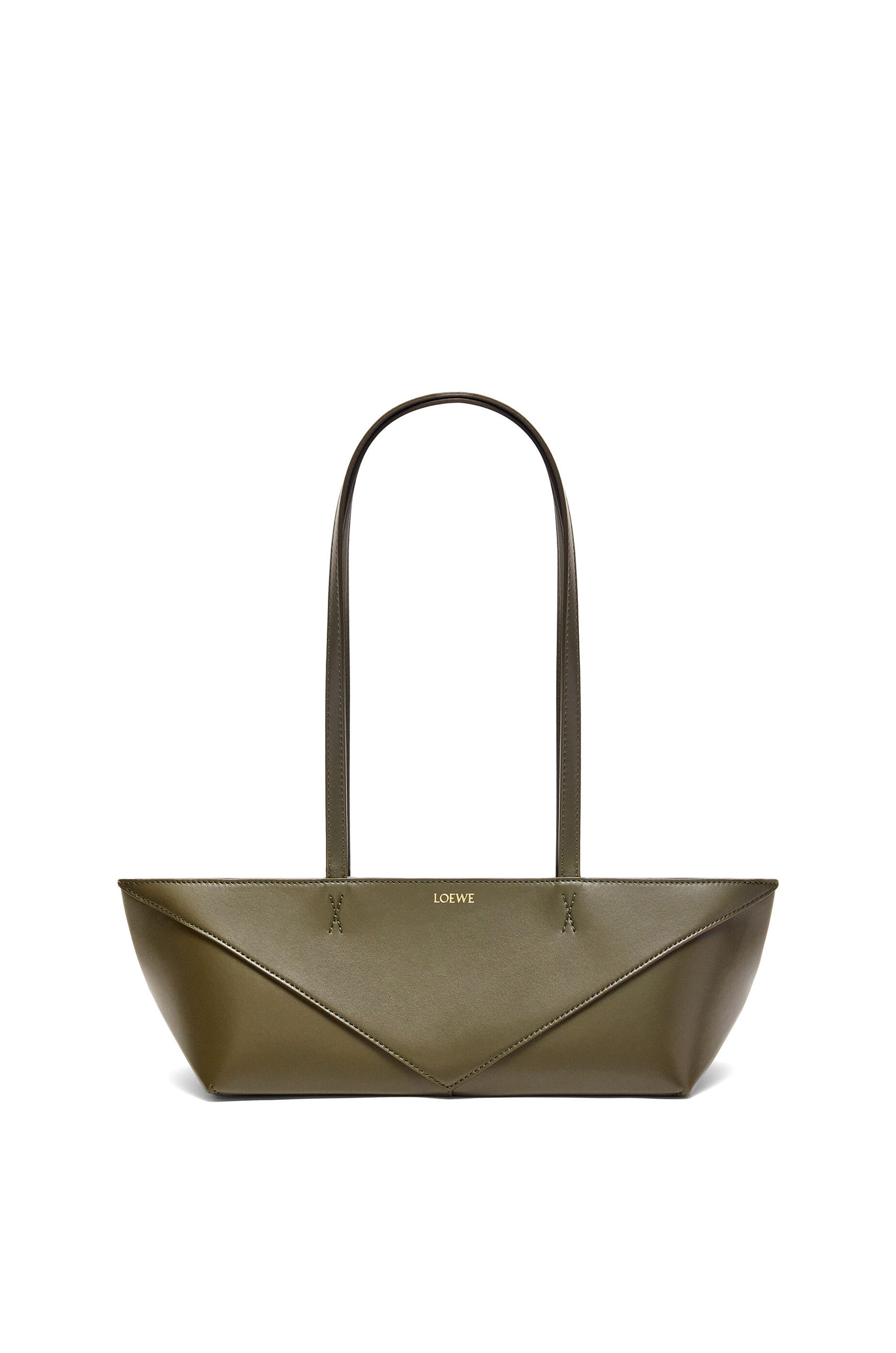 パズルフォルド トート ミニ（シャイニーカーフ） ブラック - LOEWE