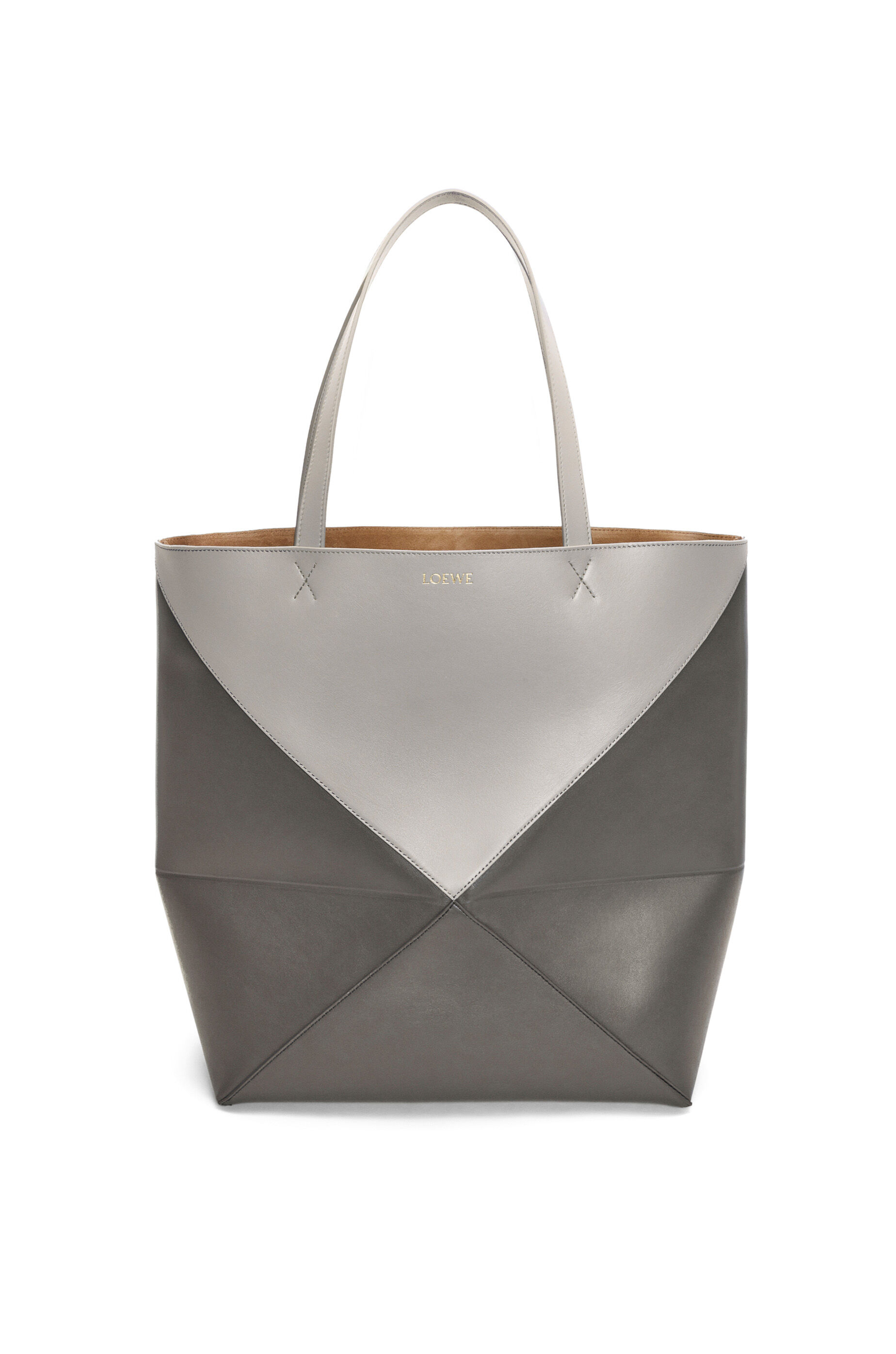 LOEWE Fold Shopper In Paper Calfskin Orange