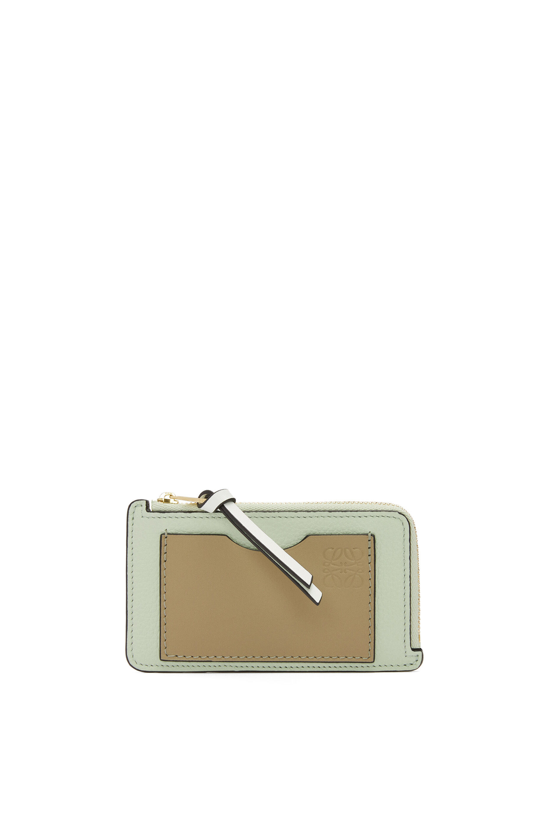 Small flower charm in calfskin and brass Dirty Mauve - LOEWE