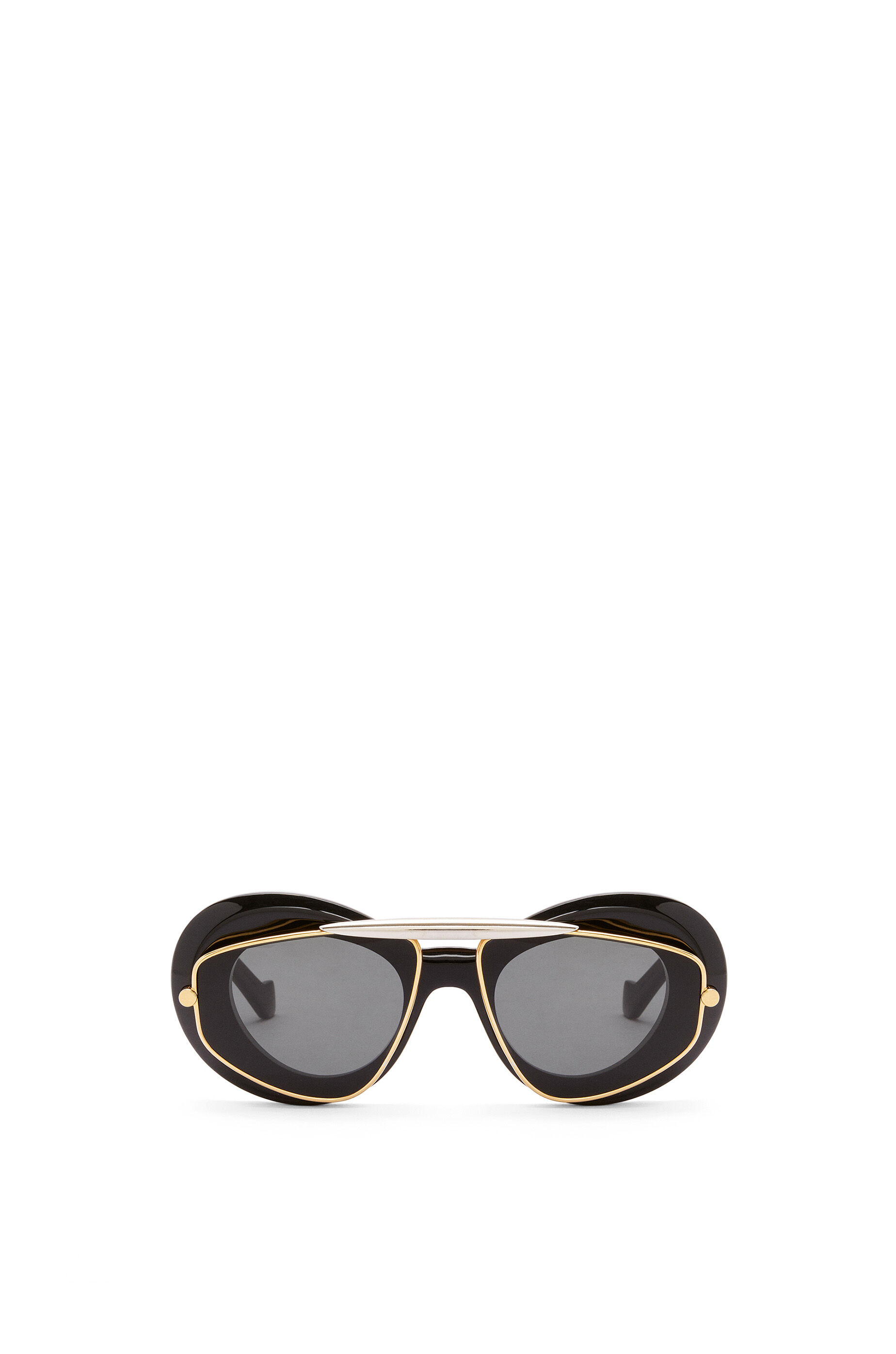 Double high bar cat eye sunglasses hotsell