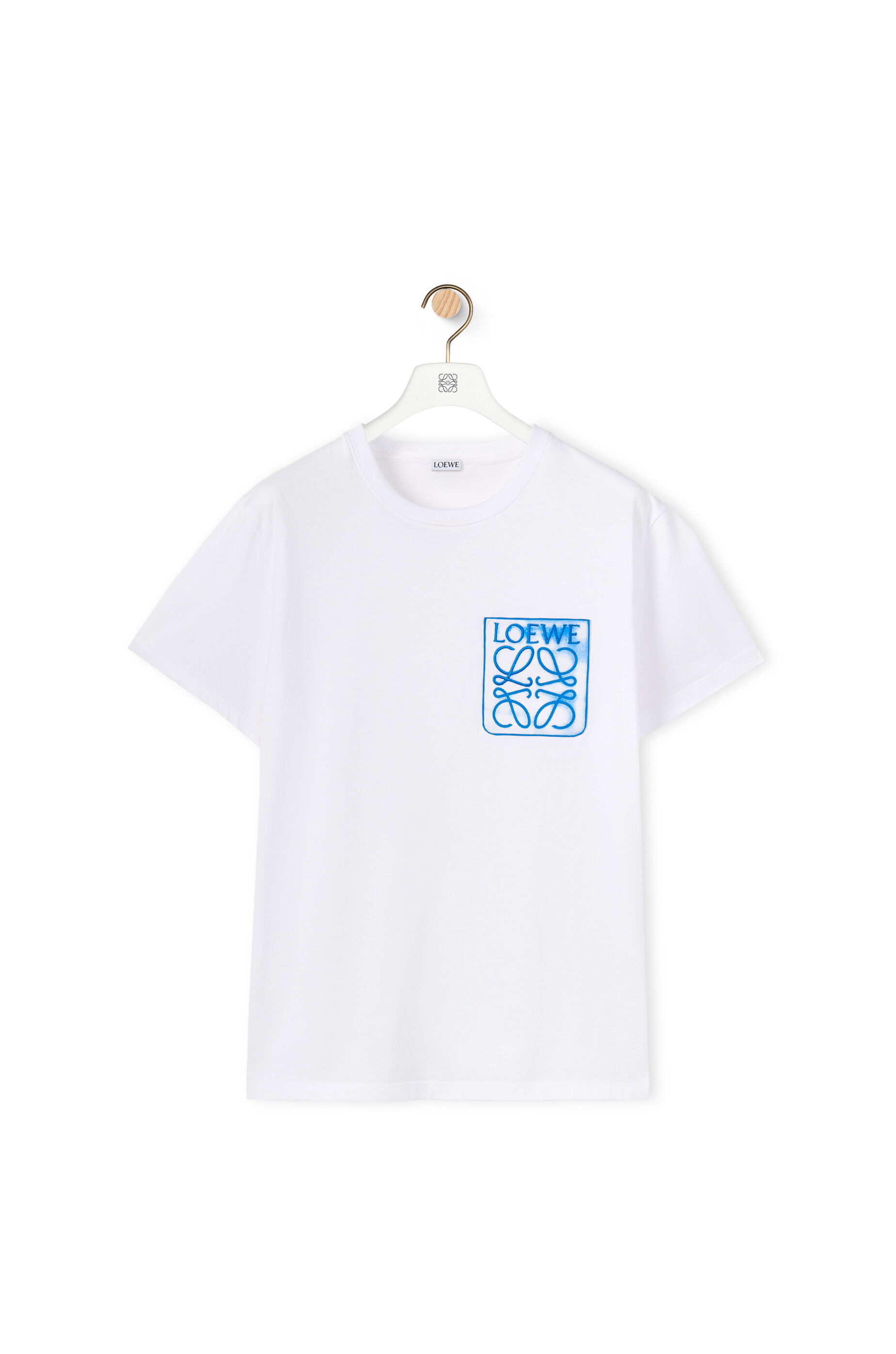 グリッチ アナグラム Tシャツ (コットン) ホワイト - LOEWE
