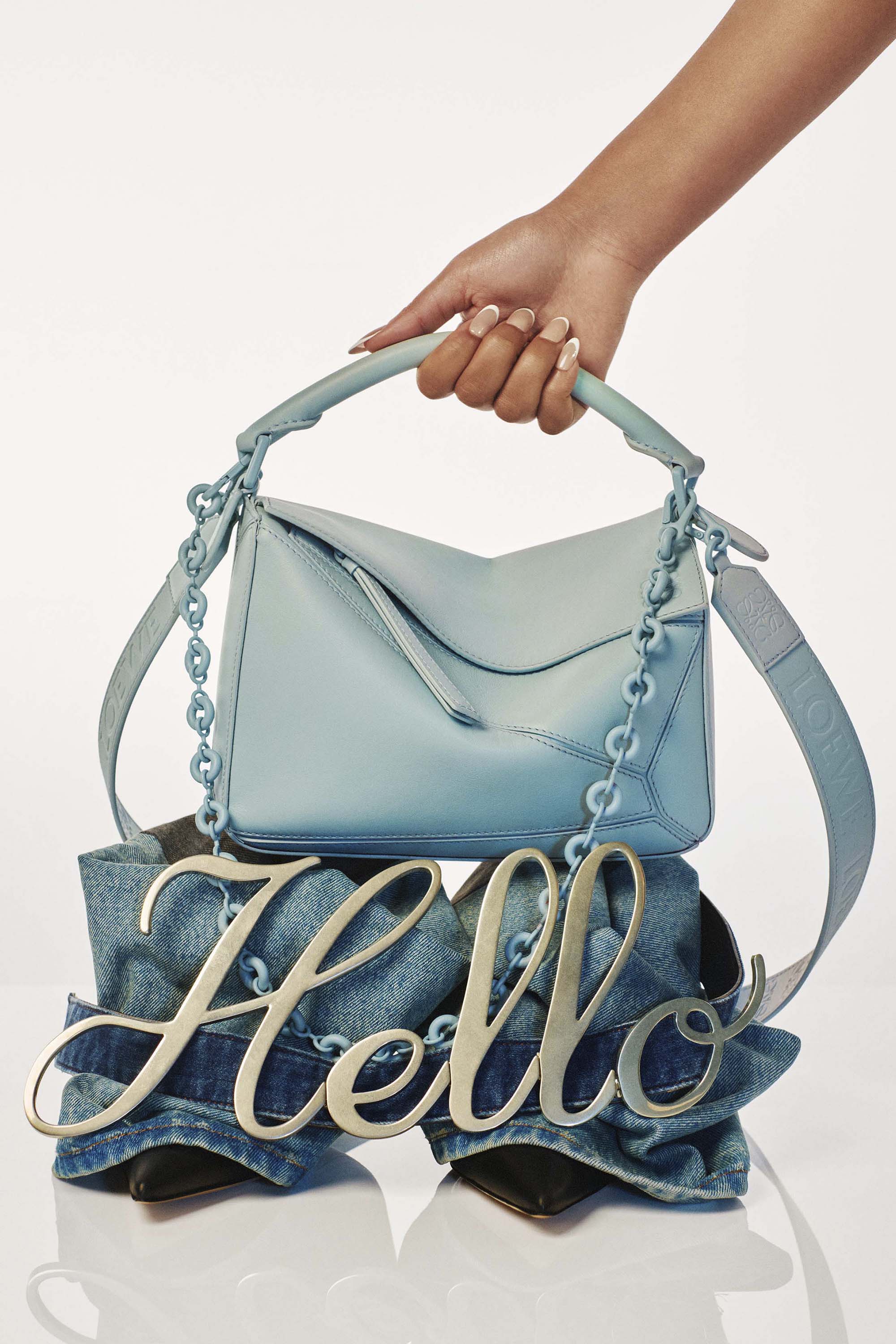 Loewe puzzle bag blue clearance