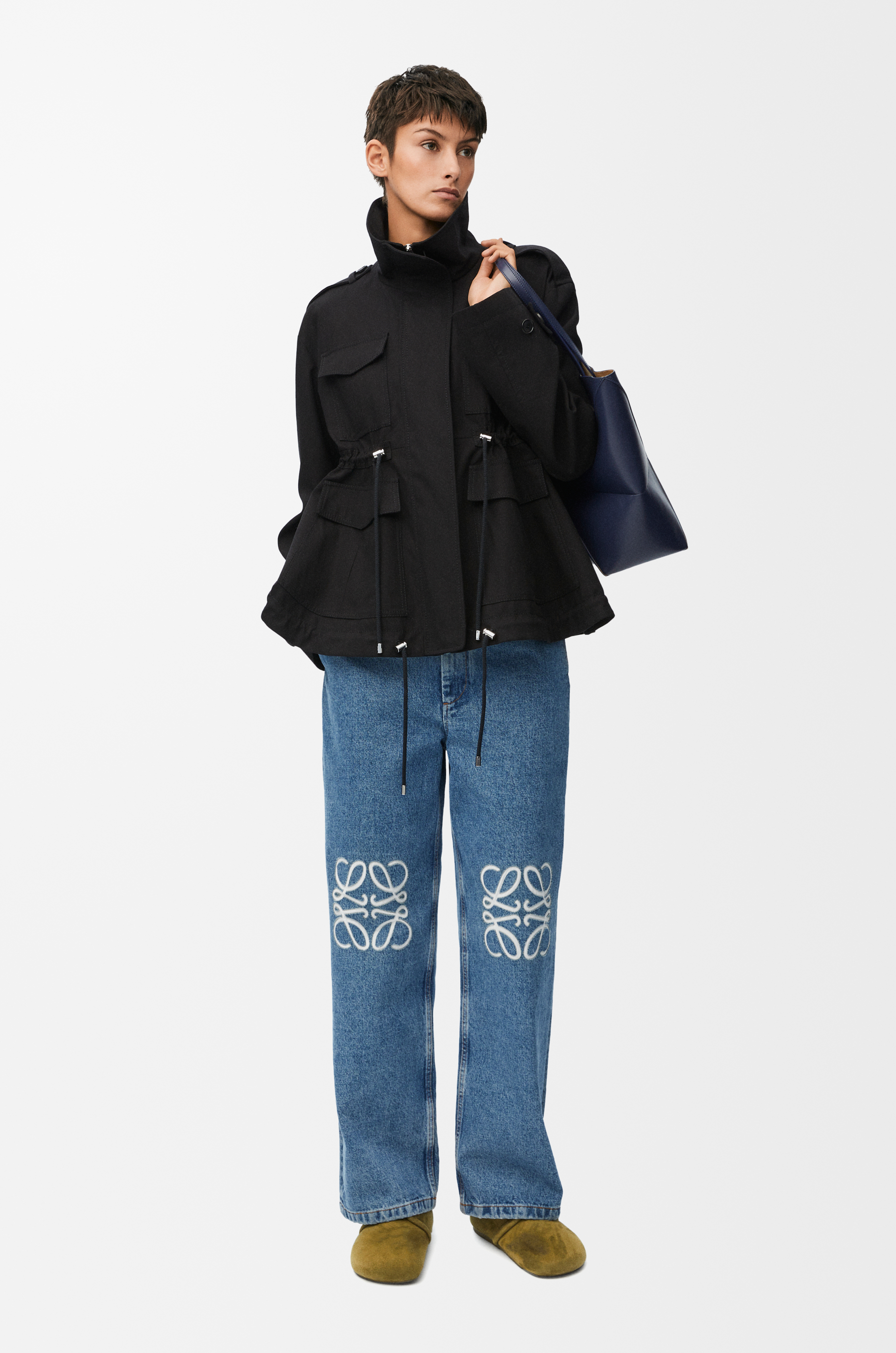Anagram baggy jeans in denim Jeans Blue 