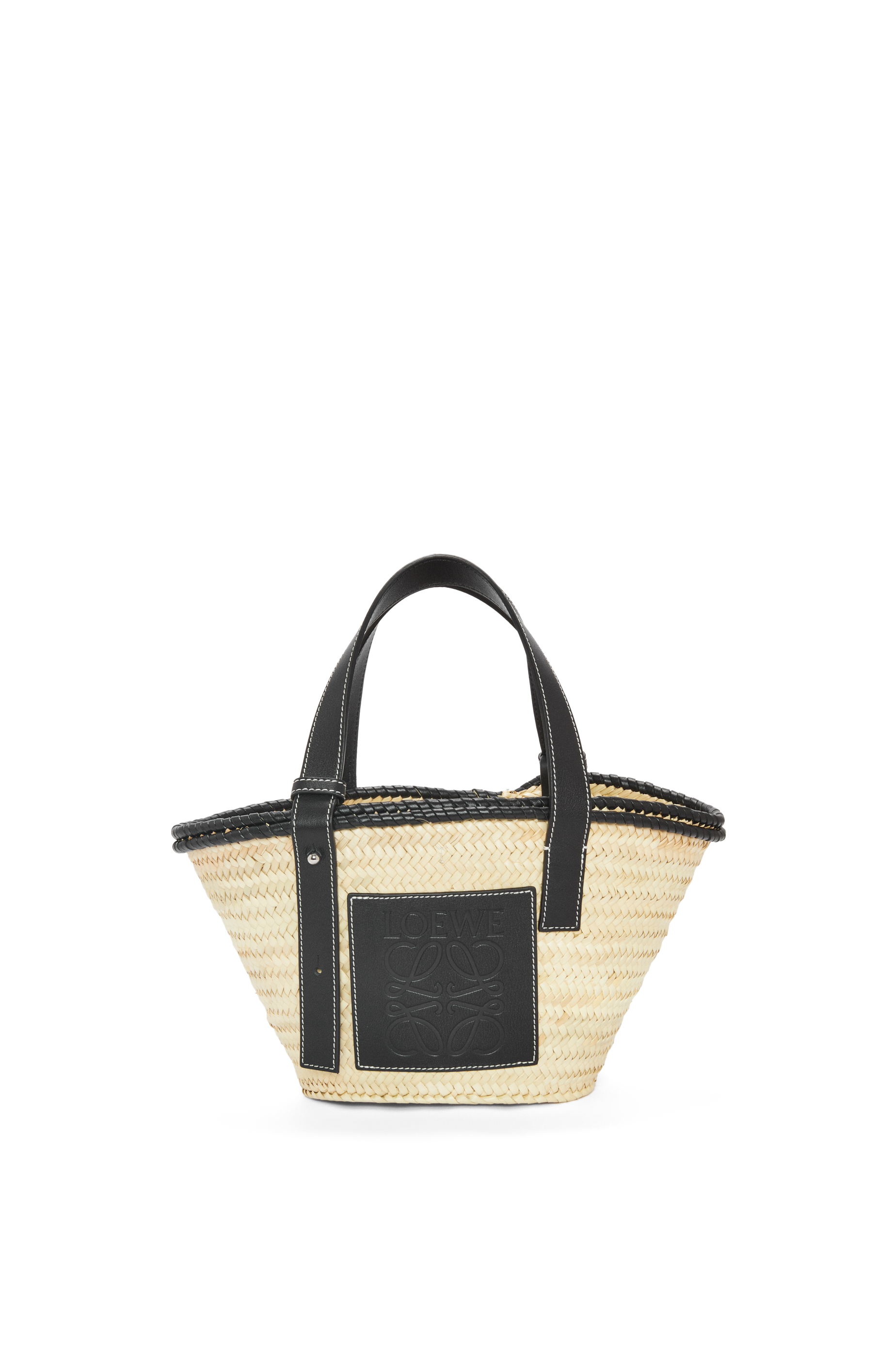 loewe raffia bag black