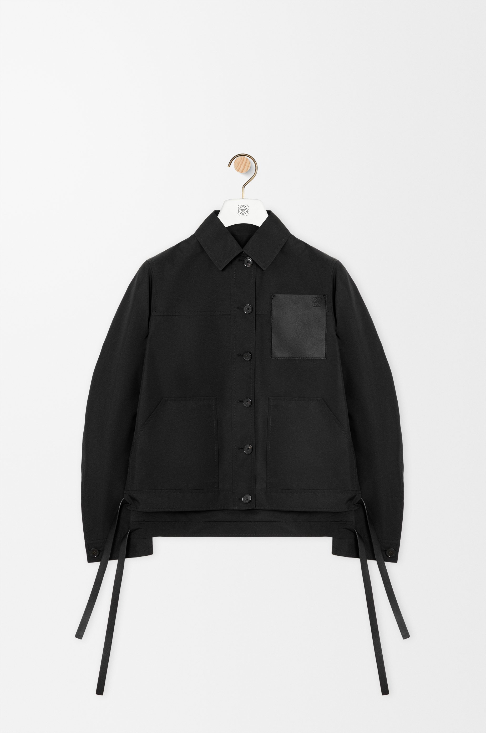 Workwear jacket in cupro blend Black - LOEWE