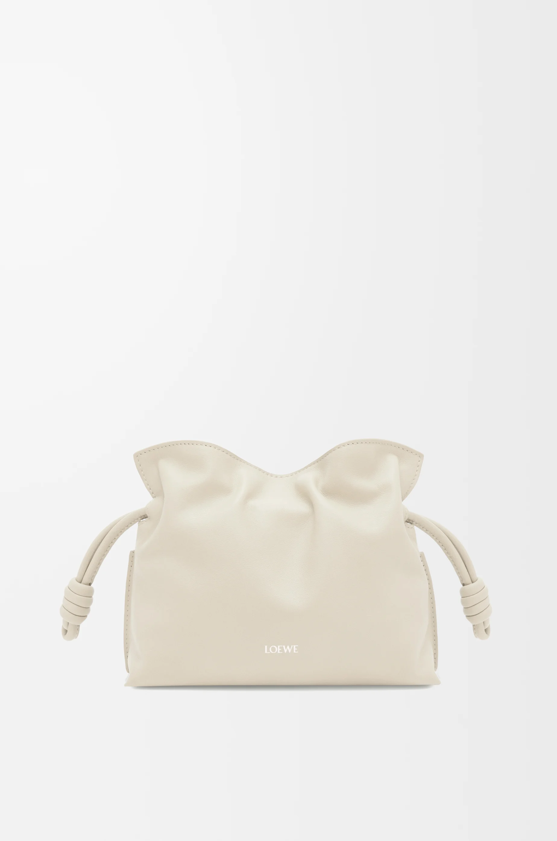 ロエベ フラメンコクラッチミニサイズ　ホワイト フラメンコクラッチ ミニ（ナパカーフ） ホワイト - LOEWE