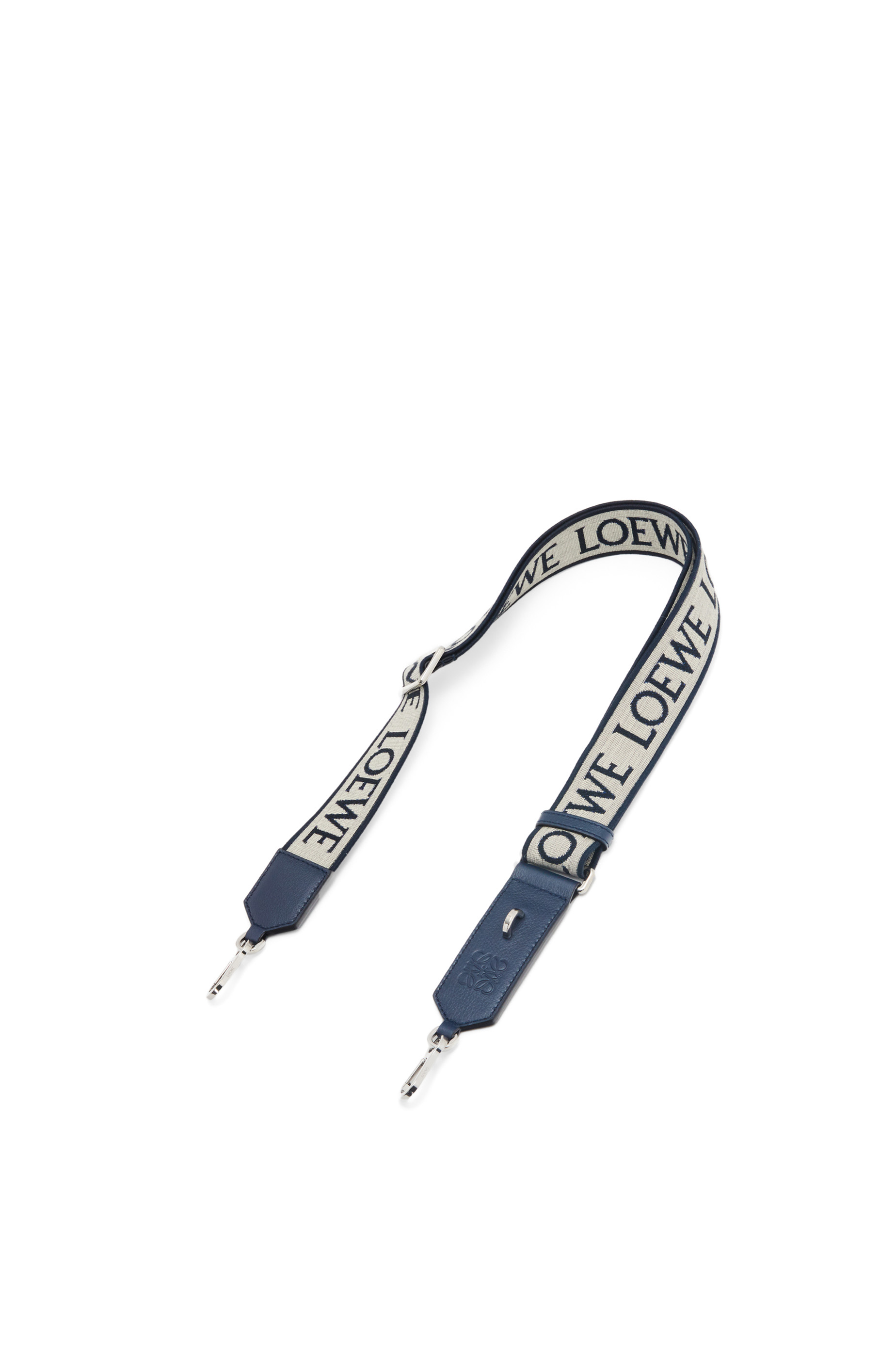 Dring strap in Anagram jacquard and calfskin Deep Navy LOEWE