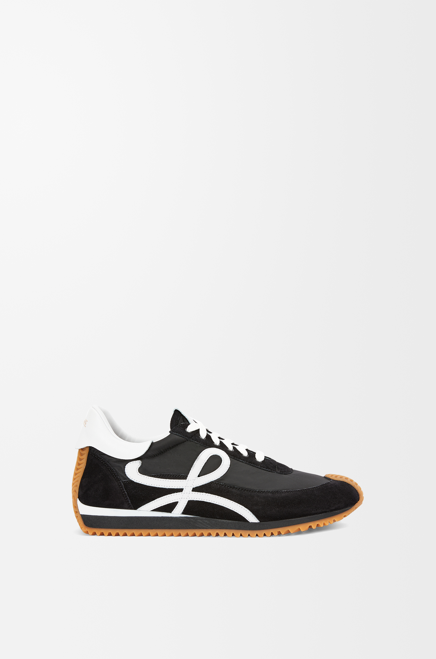 Flow Runner in nylon and suede Black/White - LOEWE