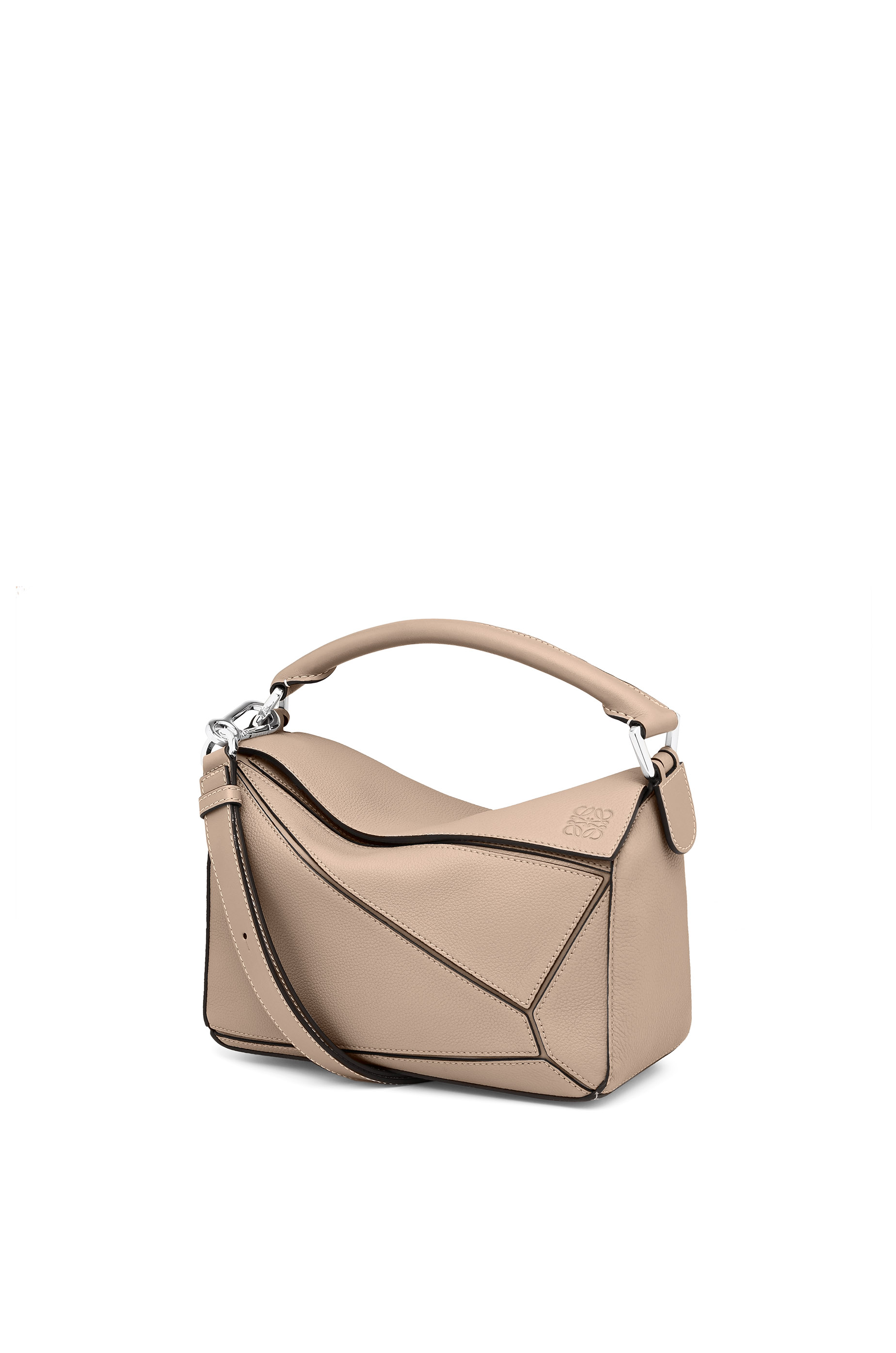 Small Puzzle bag in soft grained calfskin Light Oat - LOEWE