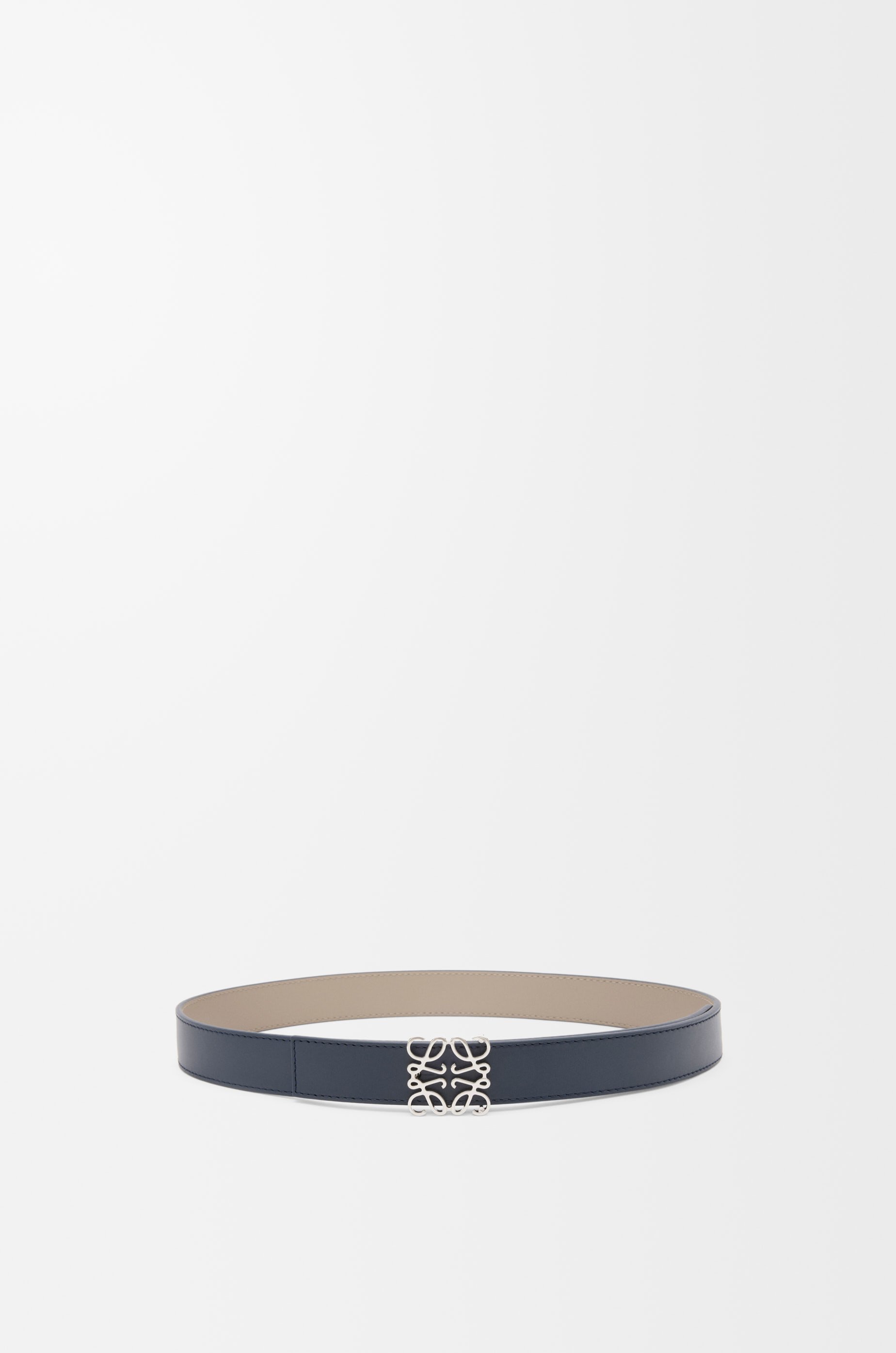 Reversible Anagram belt in smooth calfskin Blue - LOEWE