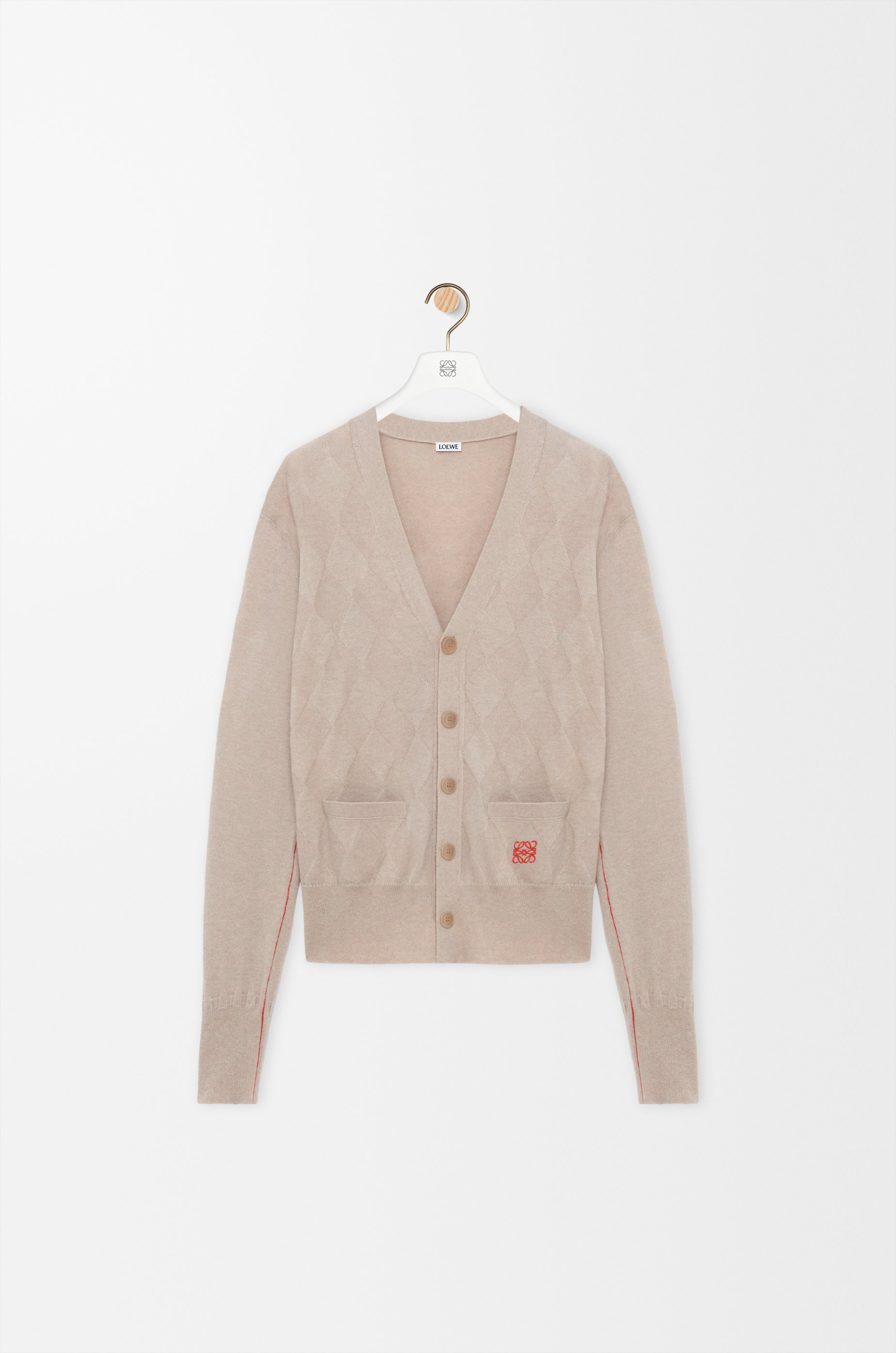 H*t様 special 90s LOEWE ラムレザー×カシミヤ カーディガン H526Y16KAL_2140_1F.jpg